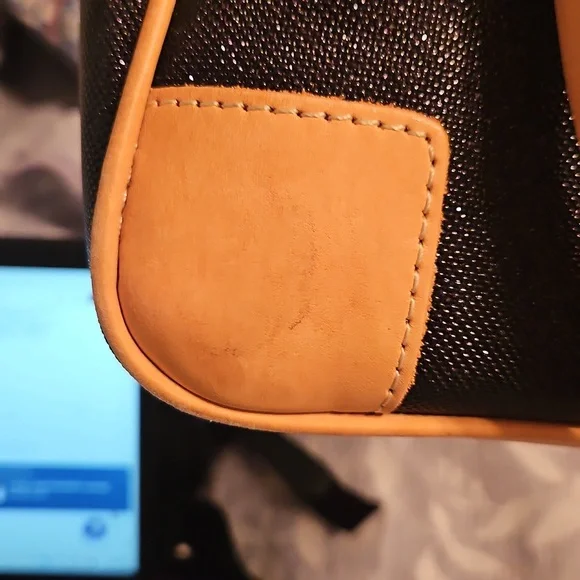 Consuela Black and Tan Tote Bag - Picture 4 of 7